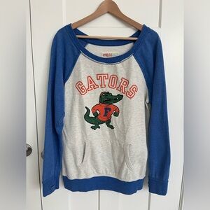 Florida Gators Press Box Sweatshirt XL Raglan Pullover College Mascot Graphic